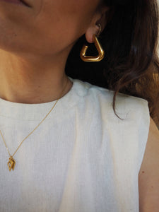 Pendientes Geometric 008 - Acero dorado 316L baño oro 18k - par 30€