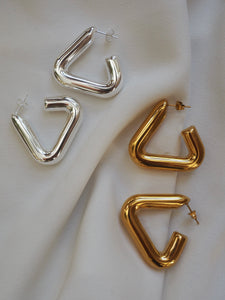 Pendientes Geometric 008 - Acero dorado 316L baño oro 18k - par 30€