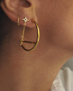 Pendientes GEOMETRIC 003 - Plata 925 baño oro 18K - par 30€