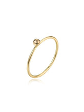 Cargar imagen en el visor de la galería, Anillo bolita -Plata 925 baño oro 18k - Talla 10 y 12