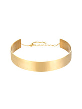 Cargar imagen en el visor de la galería, Choker rígido ajustable - Acero dorado316L baño oro 18K