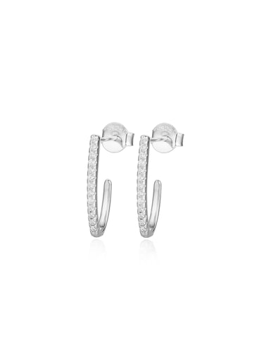 Pendiente Jota circonitas - Plata 925  - par 25€ unidad 13€