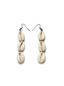 Pendientes conchas - Acero inoxidable plateado