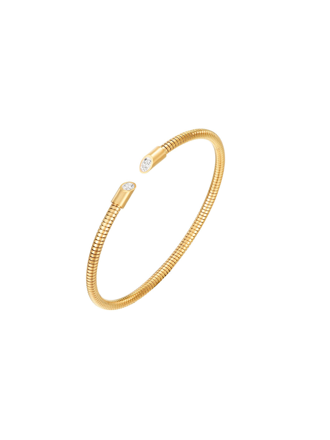 Pulsera flexible Elena - Acero dorado 316L baño oro 18K