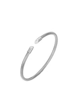 Cargar imagen en el visor de la galería, Pulsera flexible Elena - Acero plateado 316L baño plata rodiada