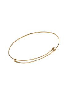 Pulsera Oeiras - estirable 50mm - Acero dorado 316L baño oro 18k