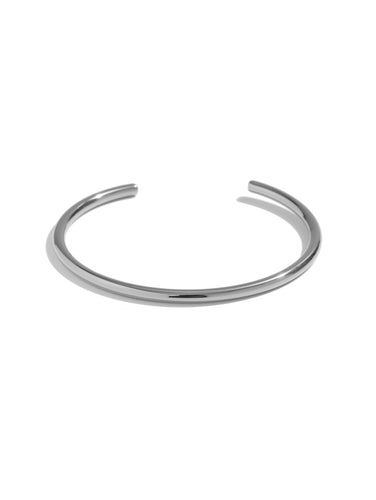 Pulsera esclava · Acero plateado 316L baño plata rodiada