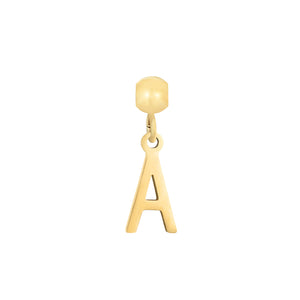 Pulsera personalizada letras - Acero dorado 316L  baño oro 18k