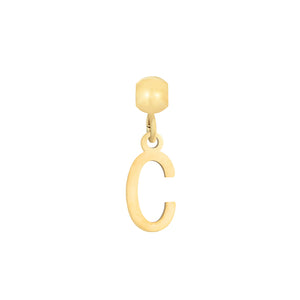 Pulsera personalizada letras - Acero dorado 316L  baño oro 18k