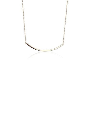 Collar Barra · plata 925 baño oro 18K