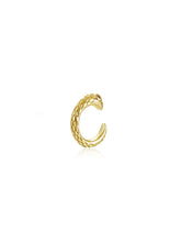 Cargar imagen en el visor de la galería, Pendiente ear cuff serpiente - Plata 925 baño oro 18k