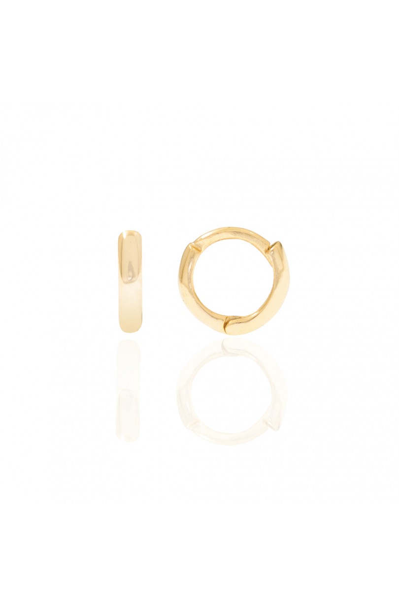 Pendientes aro - 8mm - Plata 925 baño oro 18K - par 19€ unidad 10€