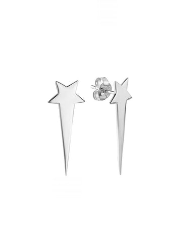 Pendientes estrella - Plata 925